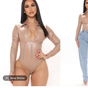 Leather bodysuit